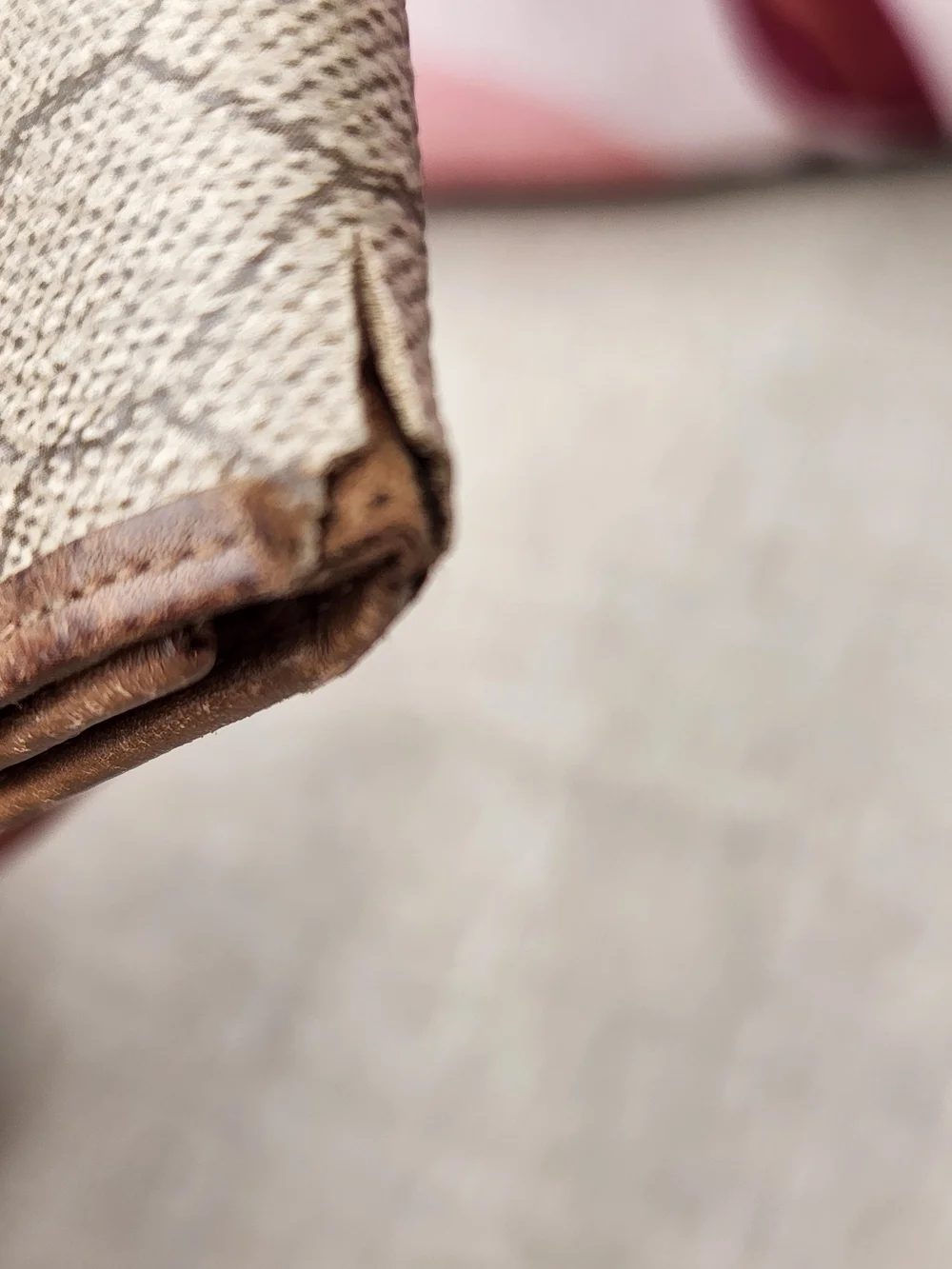 Christian Dior Beige and Brown Patterned VINTAGE Women's Clutch Wallet